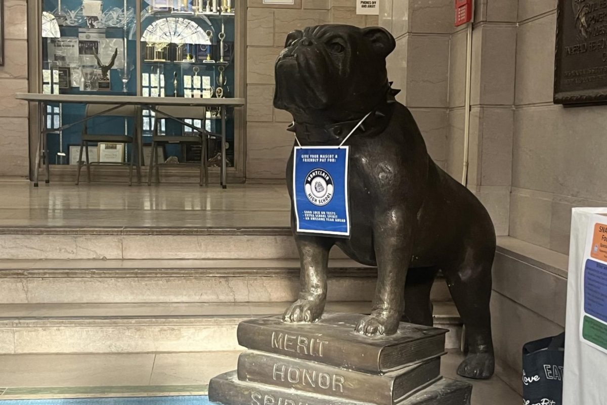 The Mountie statue, seen in the main lobby.